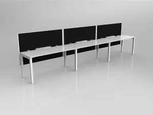 OL Axis 3 User Single Sided Workstation with Hung Screen - Splice Fabric thumbnail 18