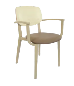 FL Atlanta Upholstered Seat Hospitality Stackable Dining Armchair - Large thumbnail 3