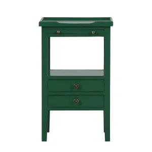 CR Eton Solid Timber 2 Drawer Bedside Table thumbnail 3