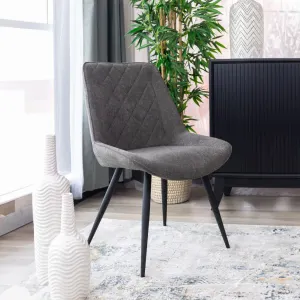 VI Gatsby Fabric Upholstered Metal Leg Dining Chair thumbnail 2