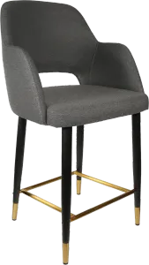 FL Sorbet Fabric Upholstered Metal Leg Hospitality Counter Stool thumbnail 2