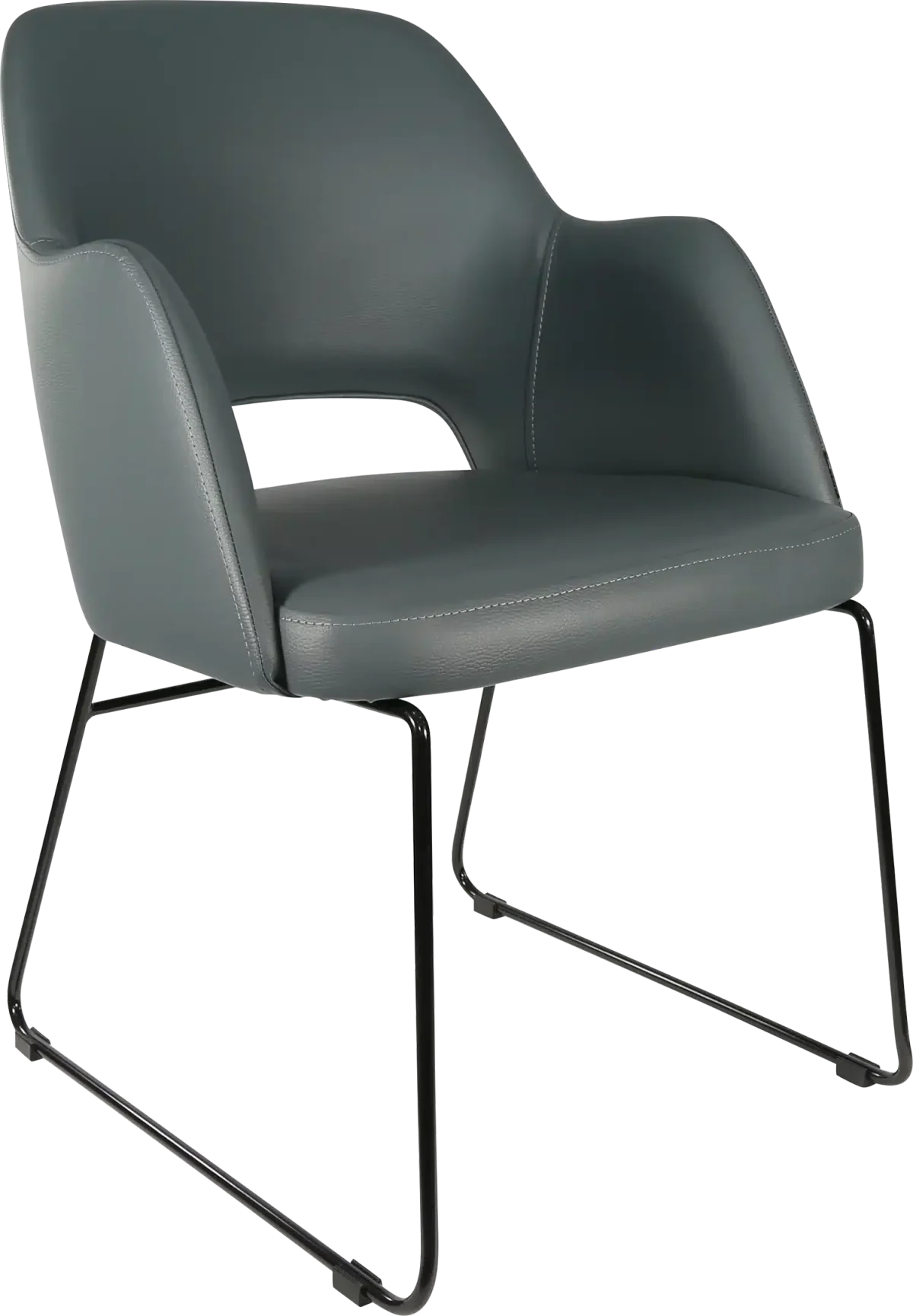 FL Sorbet Vinyl Upholstered Sled Base Hospitality Chair