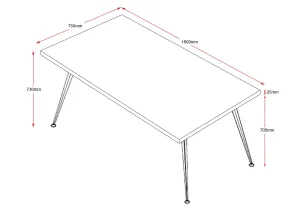 RL Rapid Span Silver Frame Meeting Table thumbnail 4