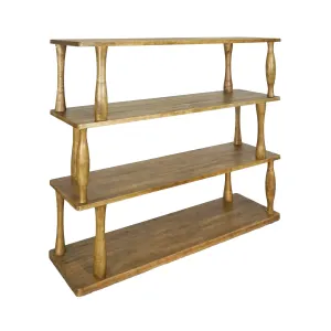 CR Carlos Solid Timber 3 Shelf Bookcase thumbnail 1