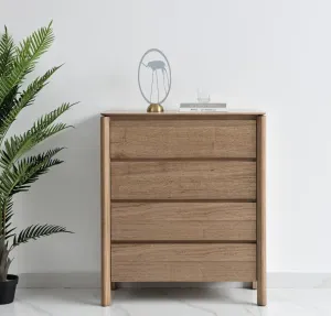 VI Luella Solid Timber 4 Drawer Tallboy thumbnail 2