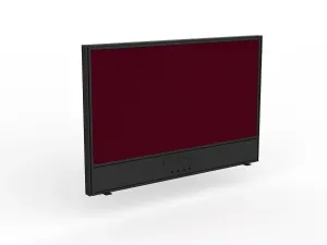 OL Studio Screen with Ducting for Agile Shared Desk – Breath Fabric with Black Frame thumbnail 16