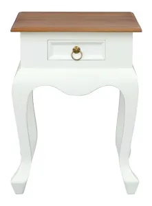 CT Queen Anne Solid Timber 1 Drawer Lamp Table thumbnail 8
