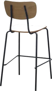 FL Tiramisu Plywood Black Metal Frame Hospitality Barstool thumbnail 4