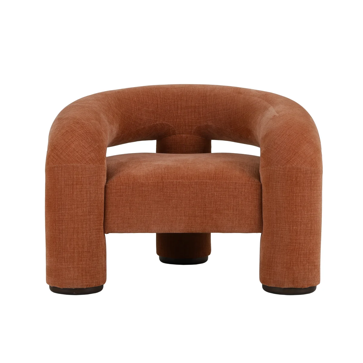 CR Trinom Fabric Upholstered Timber Leg Armchair