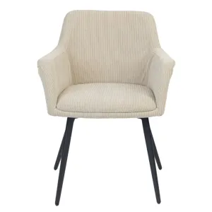VI Waltz Fabric Upholstered Metal Leg Dining Chair thumbnail 3