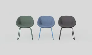 OL Vista Fabric Upholstered Sled Base Tub Chair thumbnail 8