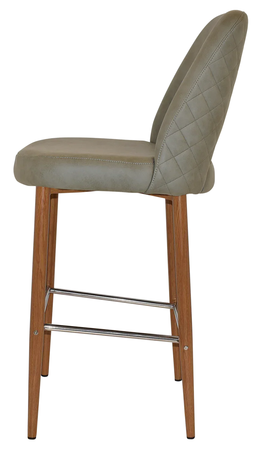 EZ STOOL ALBURY SIDE 750 METAL LIGHTOAK