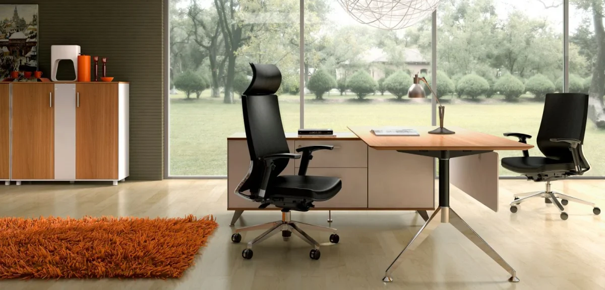 GP Potenza Executive Desk With Return thumbnail 2