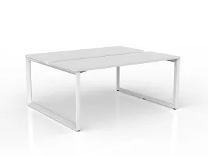 OL Anvil 2-User Double Sided Workspace – White Top with White Frame thumbnail 13
