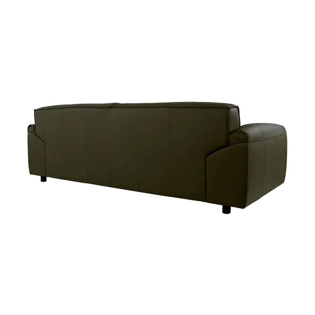 VI Zander Leather Upholstered 3 Seater Lounge