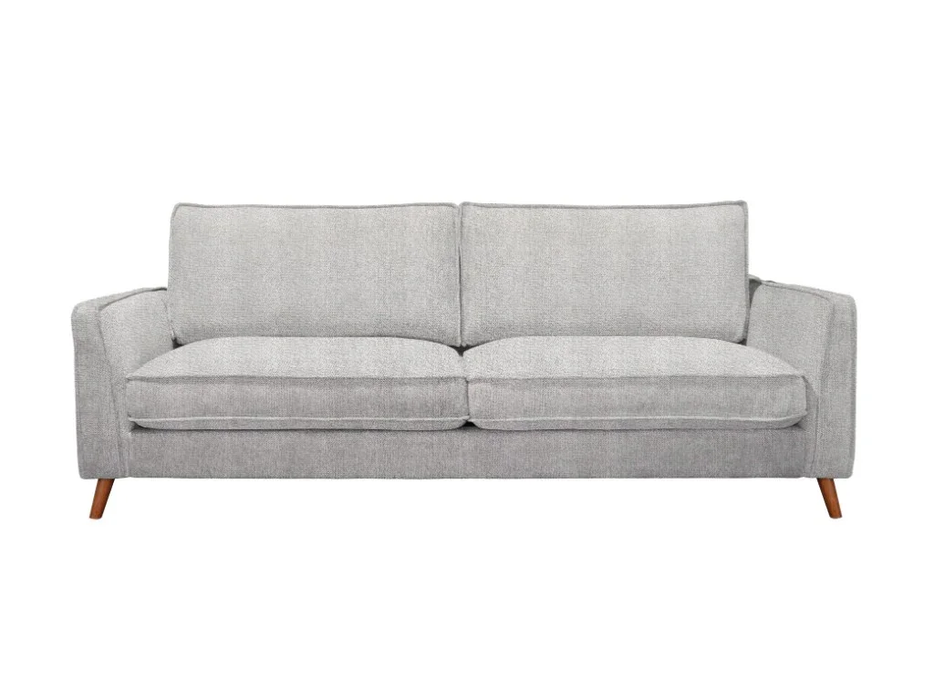 VI Alex Fabric Upholstered Timber Leg 3 Seater Sofa