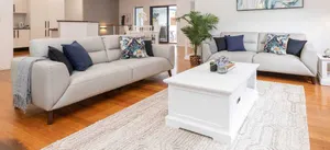 VI Sonoma 3 Seater + 2 Seater Leather Lounge Set thumbnail 2