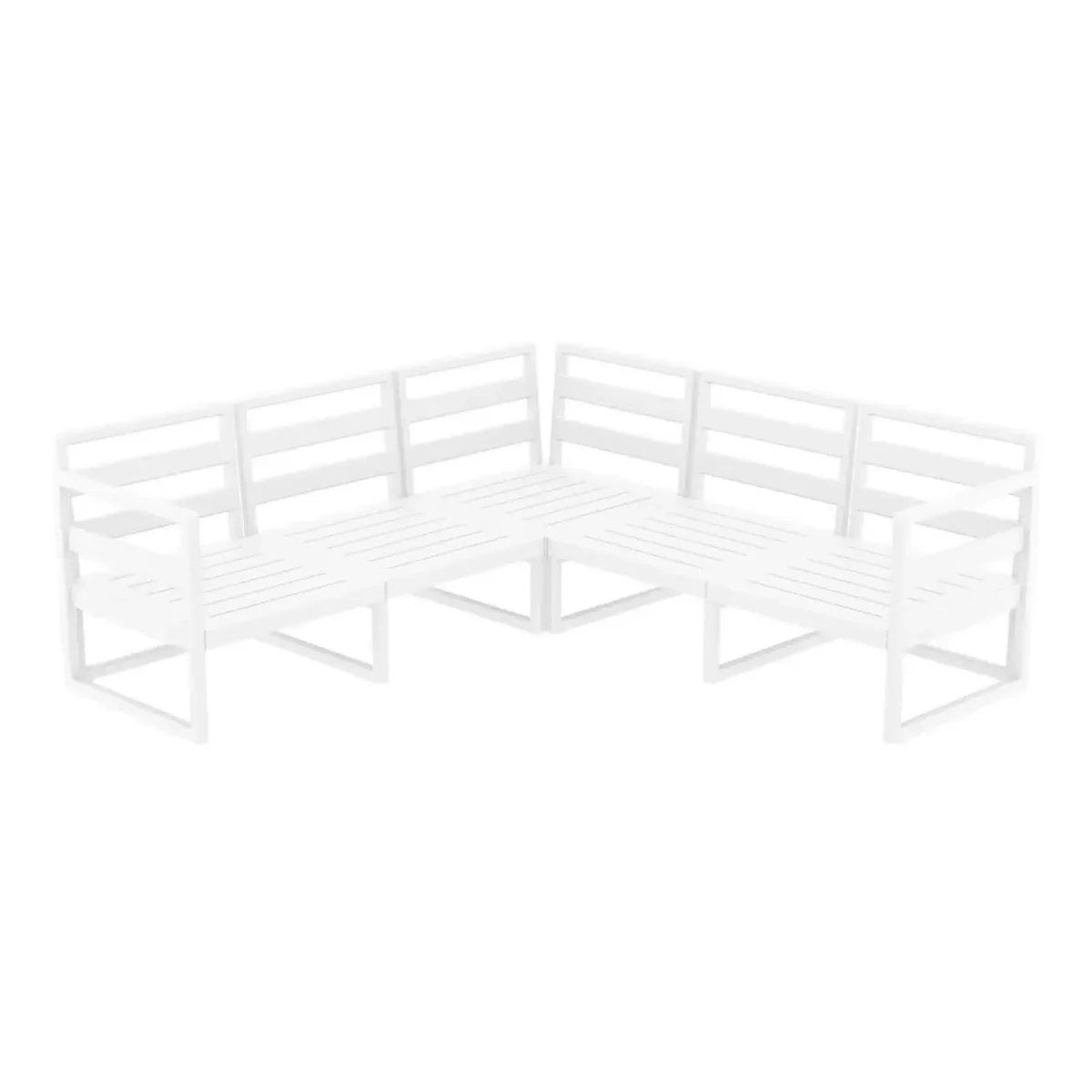 FL Mykonos Hospitality Outdoor 4 Seater Corner Lounge thumbnail 4