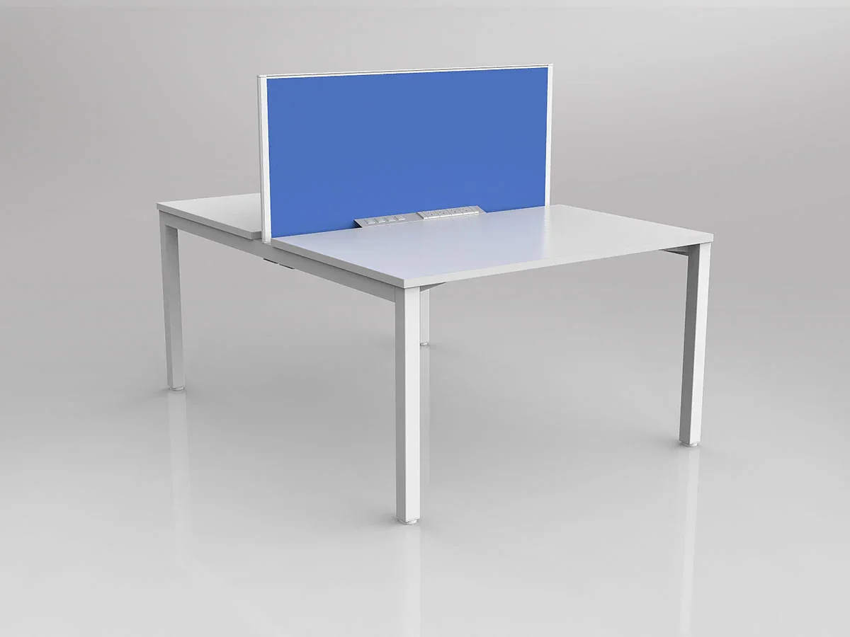 OL Axis 2 User Double Sided Workstation with Screen - Breathe Fabric