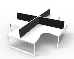 RL Infinity Loop 4 People Corner Workstation with SHUSH30 Screen thumbnail 9