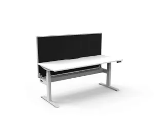 RL Boost Plus Motorized Height Adjustable Workstation with Aluminium Framed Screen thumbnail 11
