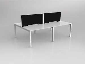 OL Axis 4 User Double Sided Workstation with Screen - Splice Fabric thumbnail 2