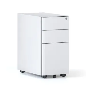 RL Eternity Slimline 2 Lockable Drawer 1 Filing Drawer Mobile Pedestal thumbnail 2