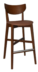EZ Rialto Light Walnut Stained Solid Timber Framed Barstool thumbnail 15