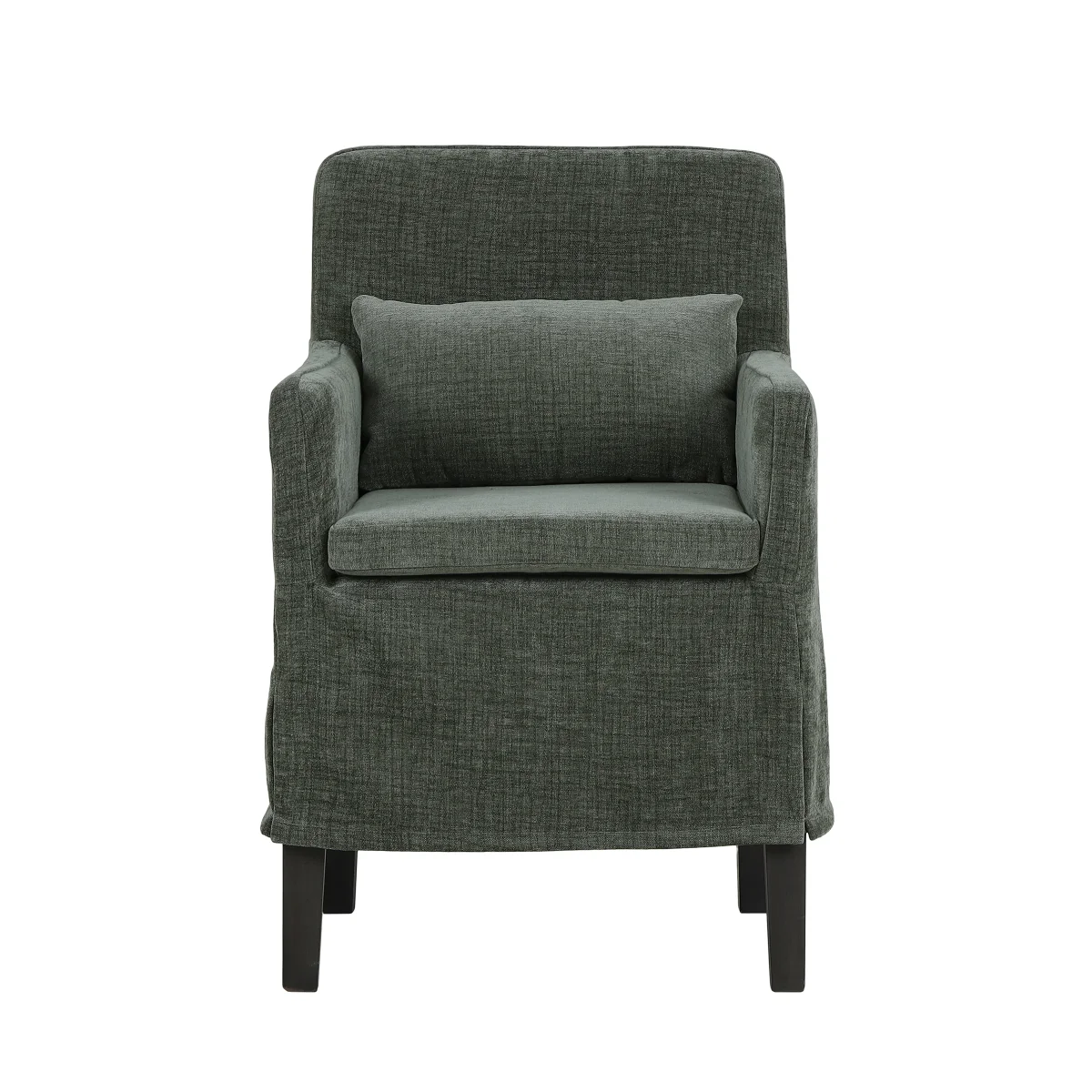 CR Bilboa Fabric Upholstered Timber Leg Armchair