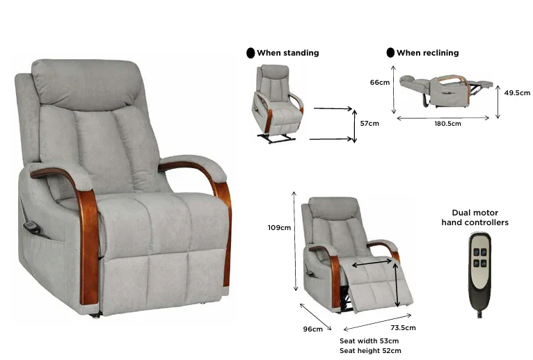 VI Ohio Fabric Upholstered Lift Chair