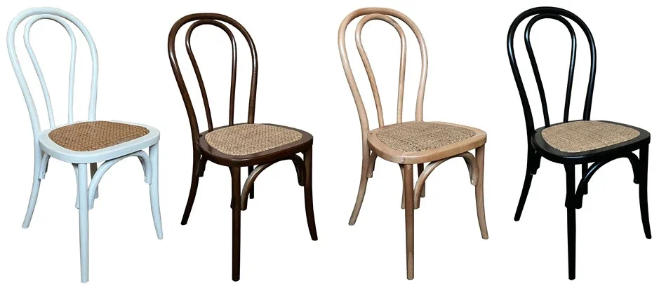 MF Bentwood Rattan Seat Stackable Dining Chair