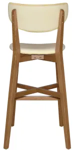 EZ Rialto Light Oak Stained Solid Timber Framed Barstool thumbnail 7