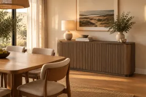 MD Hobart Solid Timber 4 Door Buffet thumbnail 6