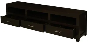 CT Paris Solid Timber 3 Drawer Low Entertainment Unit thumbnail 3