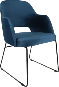 FL Sorbet Velvet Upholstered Sled Base Hospitality Chair thumbnail 2