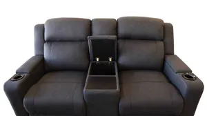VI Academy Fabric Upholstered 2 Seater Electric Recliner Lounge with Console thumbnail 6