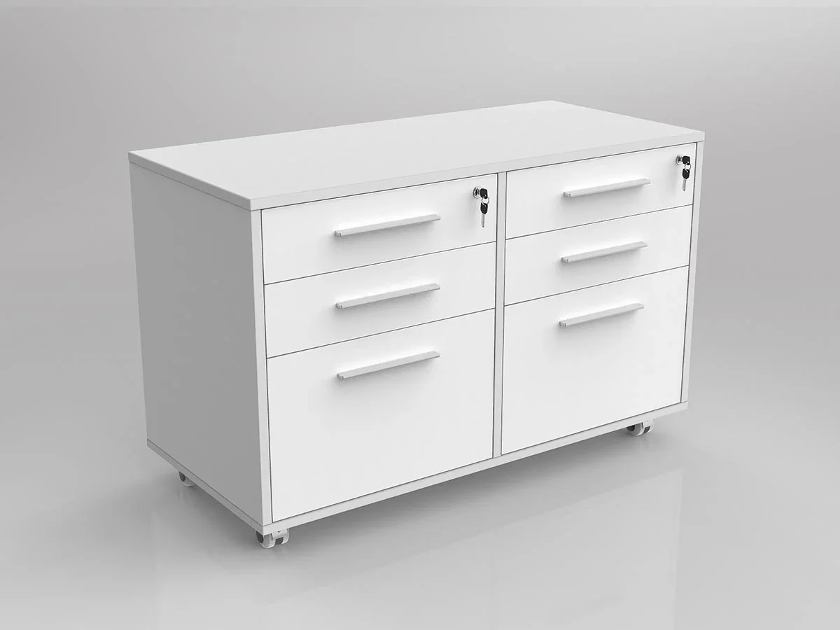 OL Axis Mobile Caddy Pedestal with 6 Drawer