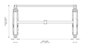 OL Agile Rectangular Flip Table with Castors thumbnail 4