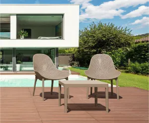 FL Sky 3 Piece Outdoor Lounge Setting with Side Table thumbnail 2