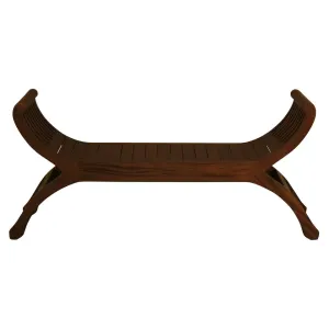 CT Sloan Solid Timber Fabric Upholstered 2 Seater Bench thumbnail 7