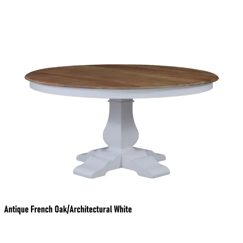 CR Trestle Solid Timber Round Dining Table