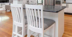 VI Coastal Acacia Timber Fabric Seat Bar Chair thumbnail 4
