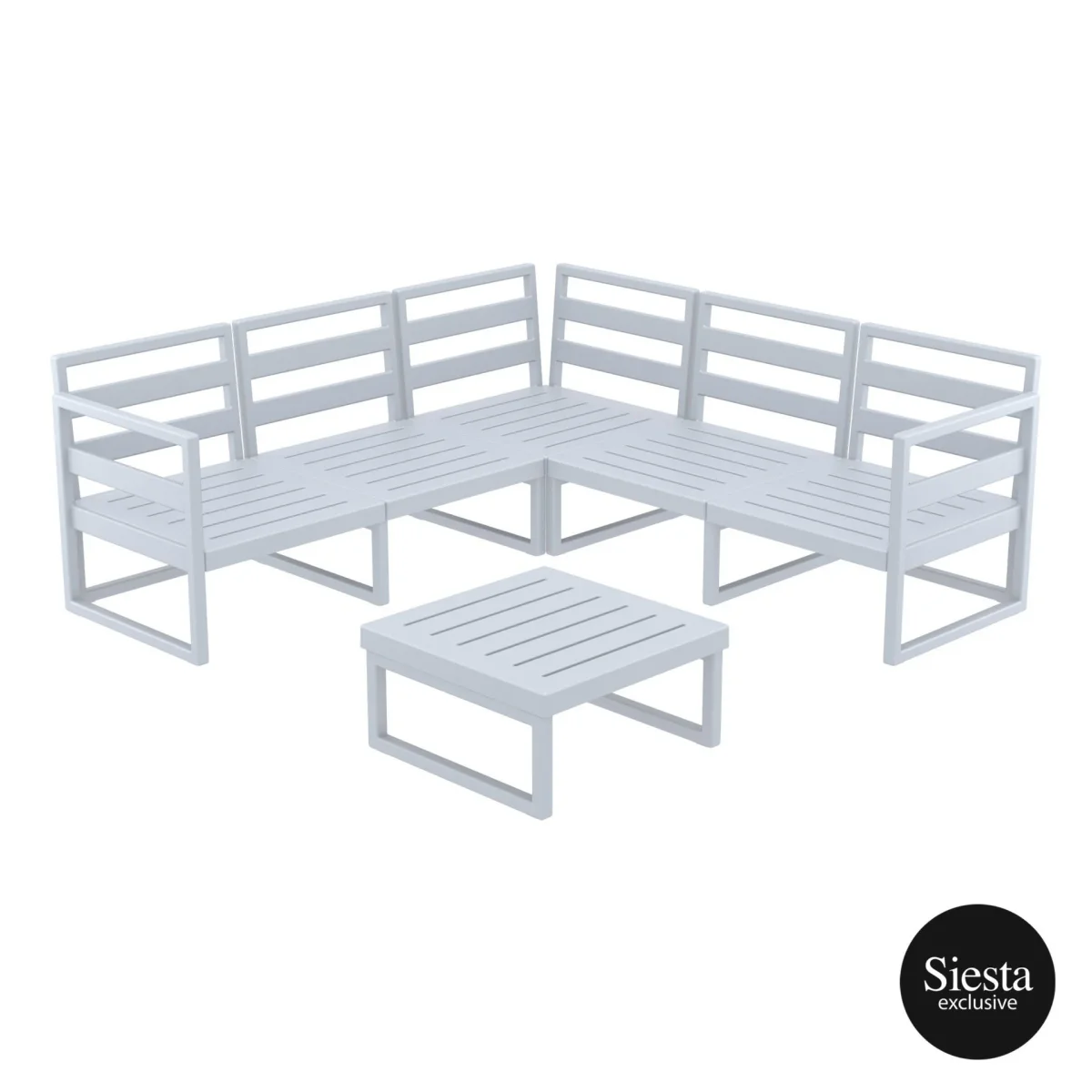 FL Mykonos Hospitality Outdoor Corner Lounge Set thumbnail 3