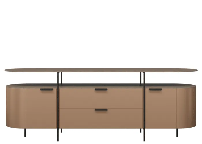 DD Capri 2 Door 2 Drawer Low Height Credenza