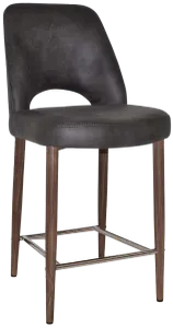 EZ STOOL ALBURY SIDE 650 METAL LIGHT WALNUT thumbnail 1