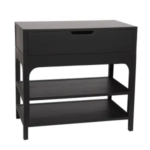 SH Ankara Large Black Bedside Table thumbnail 1