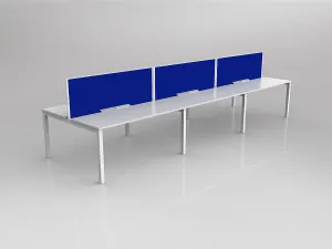 OL Axis 6 User Double Sided Workstation with Screen - Breathe Fabric thumbnail 9