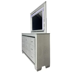 VI Veronica Timber Framed 9 Drawer Dressing Table with Mirror thumbnail 2