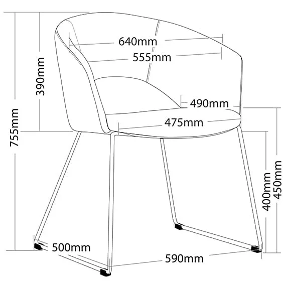 ST Tonic Fabric Upholstered Breakout Chair