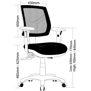 ST Avoca Mesh Back Task Chair with Arms thumbnail 2